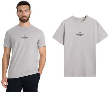 Męska koszulka bawełniana 4F M2961 T-shirt szary