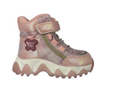 Buty zimowe dziecięce H-260 trapery różowe