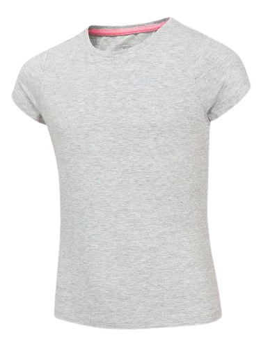 T-shirt dziewczęcy 4F szary JTSD001