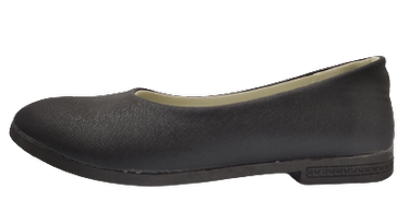 Baleriny 3056 baletki skórzana wkładka czarne