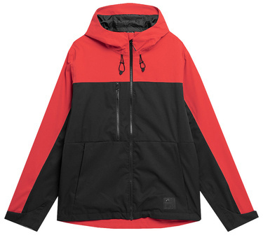 Kurtka męska sportowa 4F M080 z kapturem czerwona