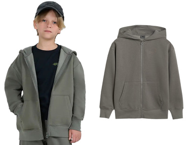 Bluza chłopięca dresowa 4F M2135 z kapturem ocieplana