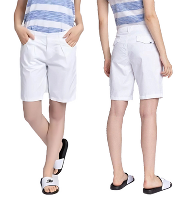 Spodenki damskie dziewczęce rybaczki 4F  bermudy casual biały