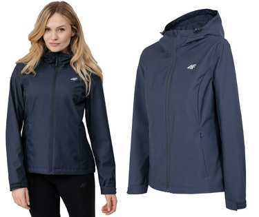 Kurtka przejściówka 4F KUD350 wiatrówka granat