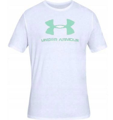Koszulka bawełniana UNDER ARMOUR biała 1356305