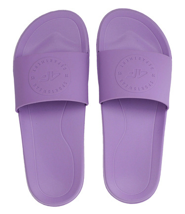 Klapki damskie 4F gumowe F045A 52S jasny fiolet