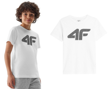 Koszulka chłopięca 4F M1115 bawełniana z dużym logo