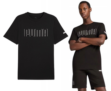 T-shirt męski PUMA koszulka bawełniana 684617 01 czarny