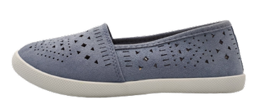 Baleriny dziewczęce FO4D-1 ażurowe niebieskie