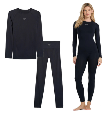 Bielizna termoaktywna damska 4F komplet bezszwowa góra dół