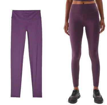 Legginsy sportowe 4F F301 getry na trening fiolet