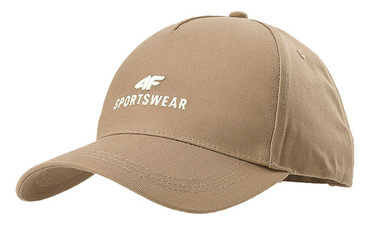 Czapka z daszkiem 4F uniwersalna U266 bejsbolówka jasny brąz