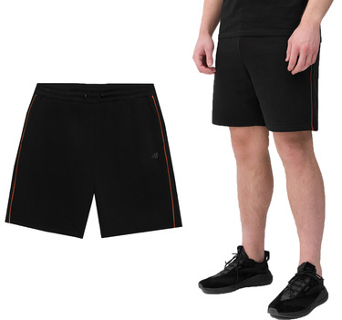 Spodenki męskie dresowe 4F M344 Szorty czarne