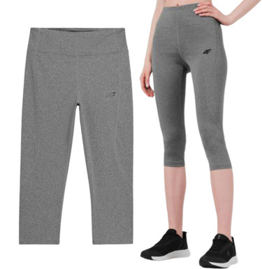 Legginsy do biegania 4F SPDF350 3/4 sportowe