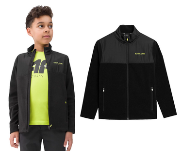 Polar chłopięcy ze stójką 4F M040 na zamek czarny