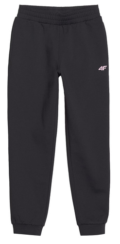 Spodnie dziewczęce sportowe 4F F0875 szybkoschnące czarne