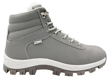 Trapery damskie zimowe 7WA-916 ocieplane szare