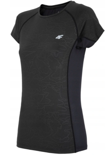 T-shirt damski fitness 4F TSDF002 czarna XS
