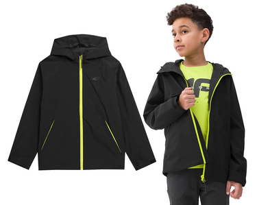 Kurtka chłopięca sportowa 4F M070 wiatrówka czarna