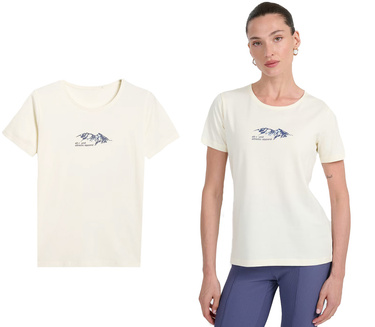 Koszulka damska bawełniana 4F F2713 z nadrukiem 