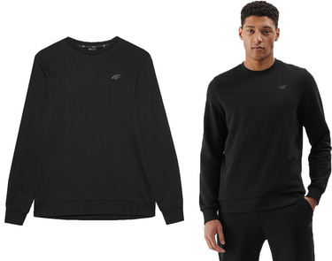 Bluza męska dresowa 4F M1181 bawełniana czarna