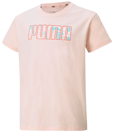 Koszulka dziecięca PUMA 586180 bawełna róż