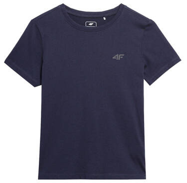 T-shirt z małym logo 4F M0795 31S bawełna
