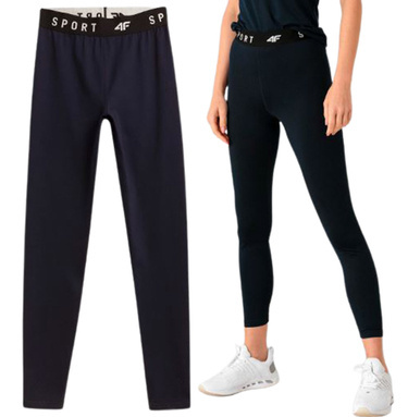 Legginsy damskie 4F SPDF351 sportowe granat