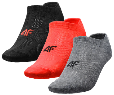 Skarpety dziecięce 4F sportowe treningowe stopki JSOM005 3PAK
