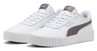 Damskie sportowe buty z eko skóry PUMA 400365 19 białe