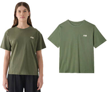 Koszulka damska 4F F1648 bawełniana FOB z nadrukiem