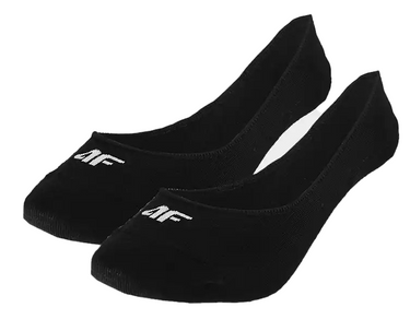 Skarpety damskie 4F niskie stopki F472 czarne 2 pak