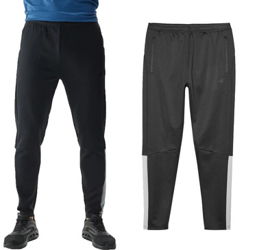 Spodnie męskie sportowe 4F M683 szybkoschnące czarne