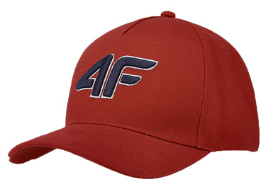 Czapka z daszkiem 4F M248 bejsbolowka na lato czerwona