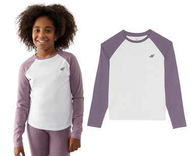 Bluzka z długim rękawem 4F F291 longsleeve z bawełny