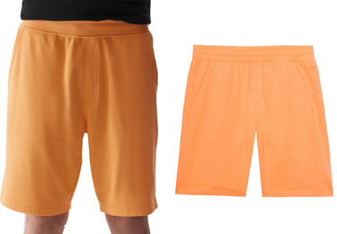 Spodenki męskie dresowe 4F M284 szorty z bawełny pomarańczowe