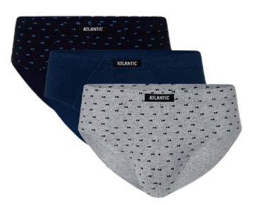 Slipy męskie ATLANTIC 3MP-126 3 PAK Bielizna