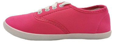 Tenisówki dziecięce trampki różowe sznurowane