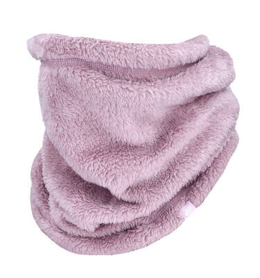 Komin dziecięcy 4F futerkowy puchaty F068 bandana różowa