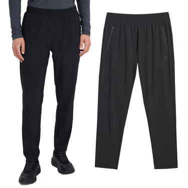 Spodnie męskie sportowe 4F treningowe M1068 szybkoschnące czarne