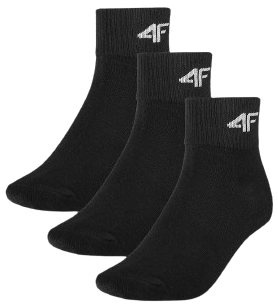 Skarpety dziecięce 4F U256 za kostkę 3 pary czarne