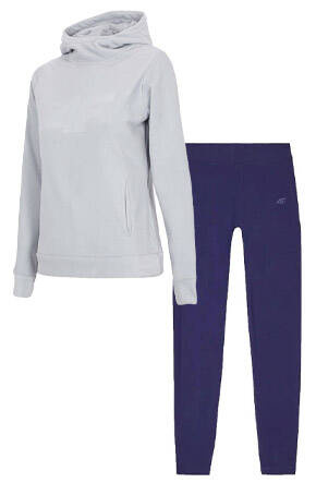 Zestaw damski 4F polar z kapturem i legginsy
