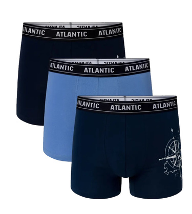 Bokserki męskie Atlantic 3 sztuki majtki z bawełną 3MH-043