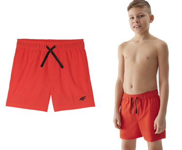 Szorty kąpielowe 4F M066 Spodenki na basen, na plaże czerwone