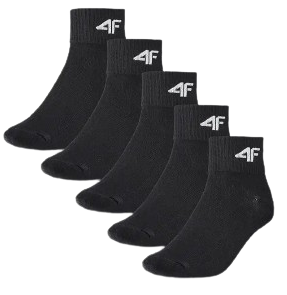 Skarpetki z bawełny 4F U295 5pak czarne uniwersalne