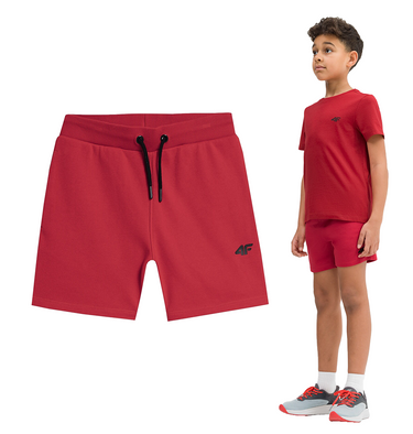 Krótkie spodenki dresowe 4F M048 szorty czerwone