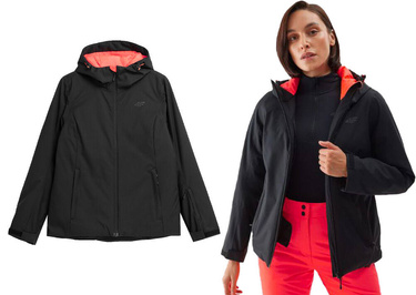 Kurtka damska zimowa 4F F120 narciarska czarna