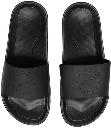 Klapki sportowe 4F F016A dziewczęce gumowe czarne