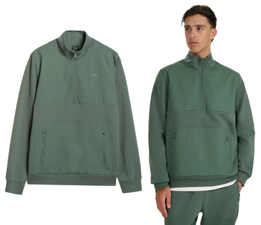 Bluza męska 4F sportowa bez kaptura M1947 44S zielony