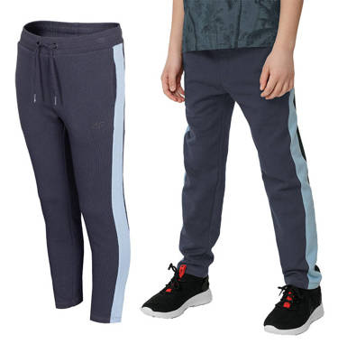 Spodnie dresowe 4F JSPMD002 bawełniane szary